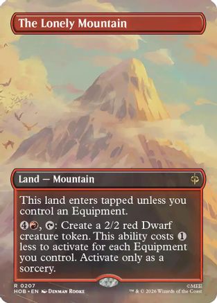 The Lonely Mountain (Borderless) (0207) (HOB-207) - The Hobbit | Grognard Games