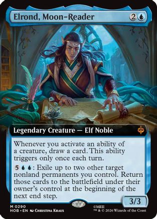 Elrond, Moon-Reader (Extended Art) (HOB-290) - The Hobbit | Grognard Games