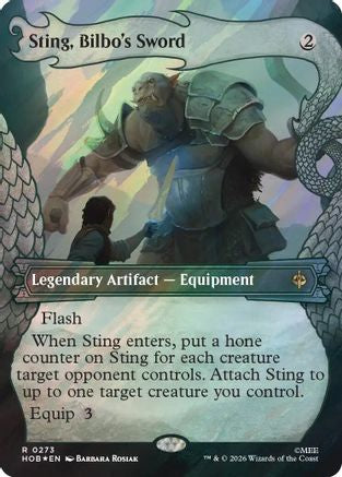 Sting, Bilbo's Sword (Showcase) (Surge Foil) (HOB-273) - The Hobbit Foil | Grognard Games