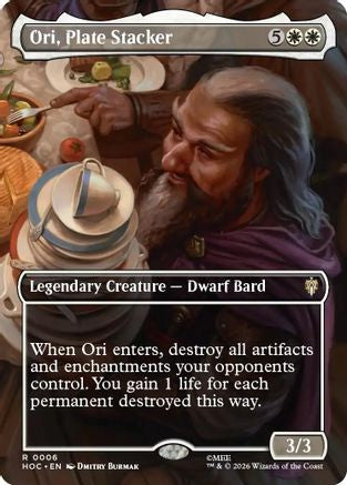 Ori, Plate Stacker (Borderless) (HOC-006) - The Hobbit: Eternal-Legal Foil | Grognard Games