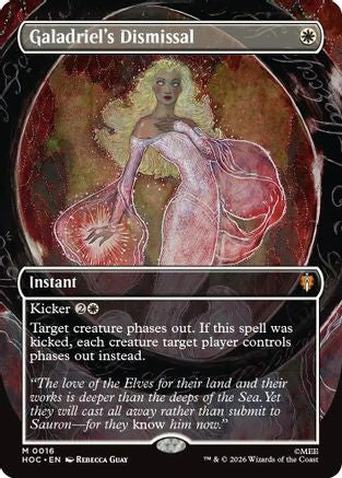 Galadriel's Dismissal (Borderless) (HOC-016) - The Hobbit: Eternal-Legal Foil | Grognard Games