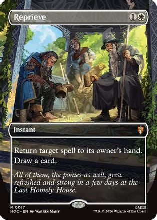 Reprieve (Borderless) (HOC-017) - The Hobbit: Eternal-Legal Foil | Grognard Games