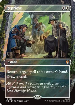 Reprieve (Borderless) (Surge Foil) (HOC-057) - The Hobbit: Eternal-Legal Foil | Grognard Games