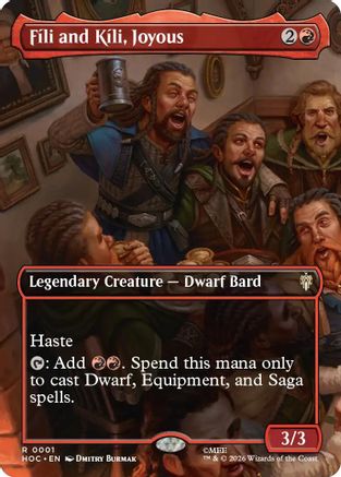 Fili and Kili, Joyous (Borderless) (HOC-001) - The Hobbit: Eternal-Legal | Grognard Games