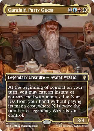 Gandalf, Party Guest (Borderless) (HOC-002) - The Hobbit: Eternal-Legal | Grognard Games
