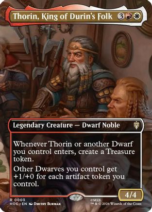 Thorin, King of Durin's Folk (Borderless) (HOC-003) - The Hobbit: Eternal-Legal | Grognard Games