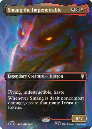 Smaug the Impenetrable (Borderless) (HOC-009) - The Hobbit: Eternal-Legal Foil | Grognard Games