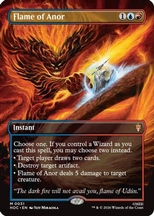 Flame of Anor (Borderless) (HOC-031) - The Hobbit: Eternal-Legal | Grognard Games