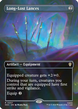 Long-Lost Lances (Borderless) (HOC-007) - The Hobbit: Eternal-Legal Foil | Grognard Games