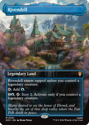 Rivendell (Borderless) (HOC-051) - The Hobbit: Eternal-Legal | Grognard Games