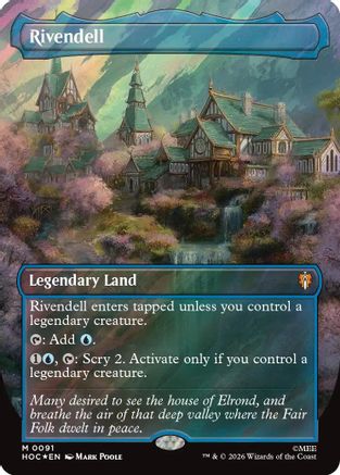 Rivendell (Borderless) (Surge Foil) (HOC-091) - The Hobbit: Eternal-Legal Foil | Grognard Games