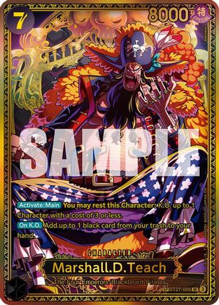 Marshall.D.Teach (SP) (ST27-005) - The World's Strongest Warriors Foil | Grognard Games