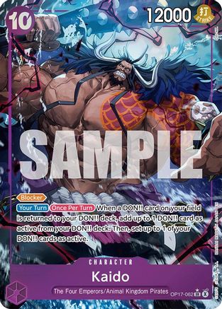 Kaido (062) (Alternate Art) (OP17-062) - The World's Strongest Warriors Foil | Grognard Games