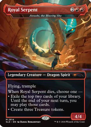 Royal Serpent - Atsushi, the Blazing Sky (SLD-2814) - Secret Lair Drop Series Foil | Grognard Games