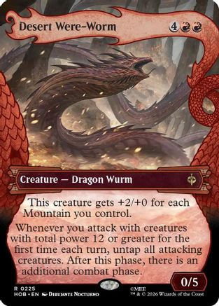 Desert Were-Worm (Showcase) (HOB-225) - The Hobbit Foil | Grognard Games