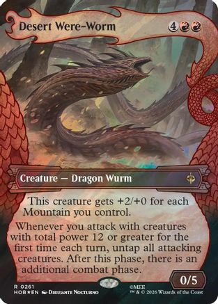 Desert Were-Worm (Showcase) (Surge Foil) (HOB-261) - The Hobbit Foil | Grognard Games