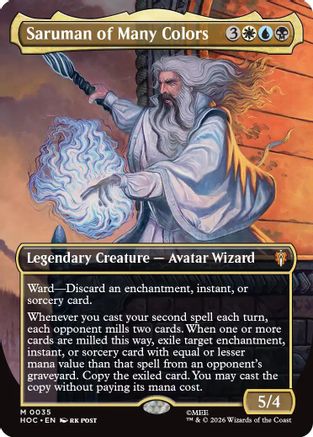 Saruman of Many Colors (Borderless) (HOC-035) - The Hobbit: Eternal-Legal | Grognard Games