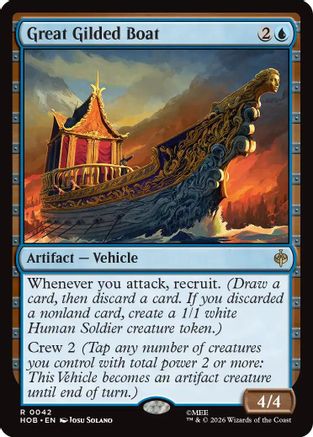 Great Gilded Boat (HOB-042) - The Hobbit Foil | Grognard Games