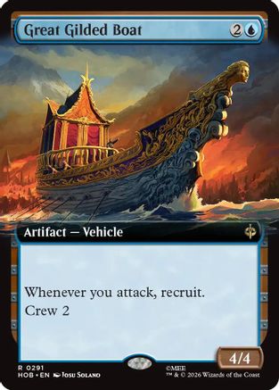 Great Gilded Boat (Extended Art) (HOB-291) - The Hobbit Foil | Grognard Games