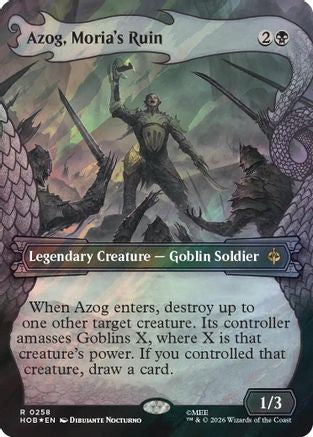 Azog, Moria's Ruin (Showcase) (Surge Foil) (HOB-258) - The Hobbit Foil | Grognard Games