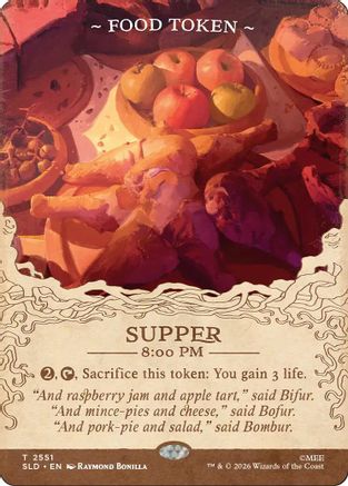 Food Token (2551) (SLD-2551) - Secret Lair Drop Series Foil | Grognard Games
