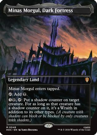 Minas Morgul, Dark Fortress (Borderless) (HOC-048) - The Hobbit: Eternal-Legal | Grognard Games