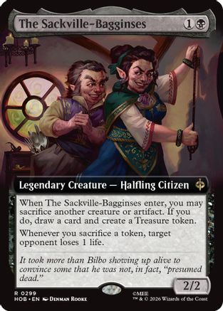 The Sackville-Bagginses (Extended Art) (HOB-299) - The Hobbit Foil | Grognard Games