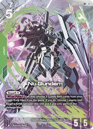 Nu Gundam (LR+) - Freedom Ascension (GD05-017) Holofoil | Grognard Games