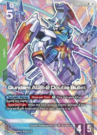 Gundam AGE-2 Double Bullet (R+) - Freedom Ascension (GD05-021) Holofoil | Grognard Games