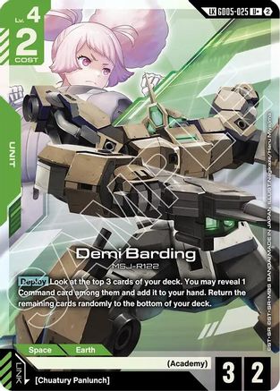 Demi Barding (U+) (Link Rare) - Freedom Ascension (GD05-025) Holofoil | Grognard Games