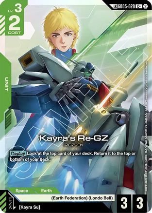 Kayra's Re-GZ (C+) (Link Rare) - Freedom Ascension (GD05-029) Holofoil | Grognard Games