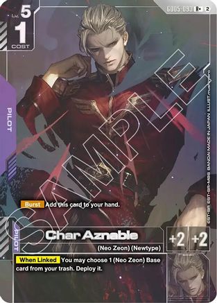 Char Aznable (R+) - Freedom Ascension (GD05-093) Holofoil | Grognard Games