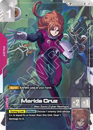 Marida Cruz (R+) (SP) - Freedom Ascension (GD01-093) Holofoil | Grognard Games