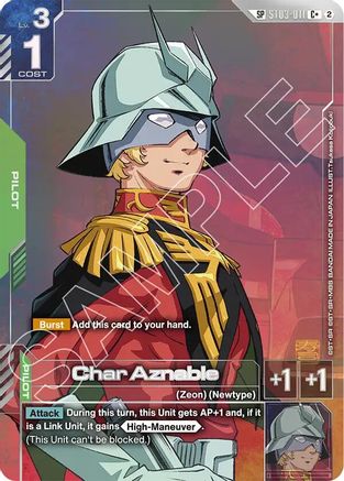 Char Aznable (C+) (SP) - Freedom Ascension (ST03-011) Holofoil | Grognard Games