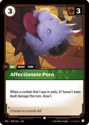 Affectionate Poro (024/166) - Vendetta | Grognard Games