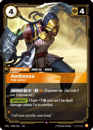 Ambessa - The Wolf (084/166) - Vendetta Foil | Grognard Games