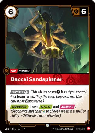 Baccai Sandspinner (001/166) - Vendetta Foil | Grognard Games