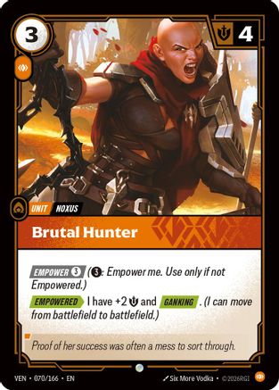 Brutal Hunter (070/166) - Vendetta | Grognard Games