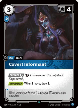 Covert Informant (057/166) - Vendetta Foil | Grognard Games