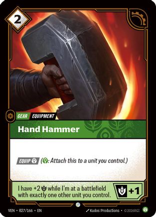 Hand Hammer (027/166) - Vendetta Foil | Grognard Games