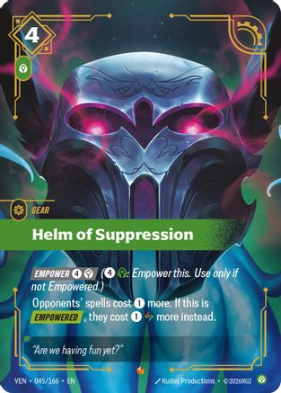 Helm of Suppression (045/166) - Vendetta Foil | Grognard Games