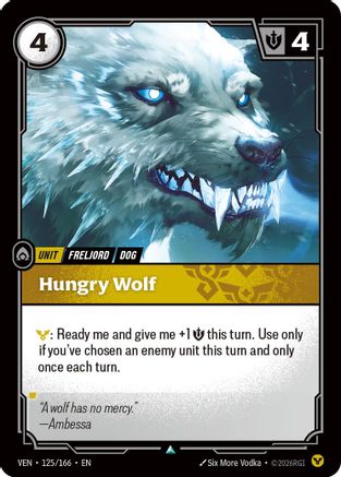 Hungry Wolf (125/166) - Vendetta Foil | Grognard Games