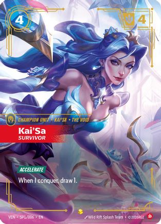 Kai'Sa - Survivor (SP1/006) - Vendetta Foil | Grognard Games