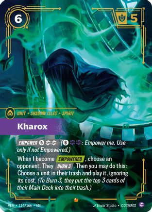 Kharox (114/166) - Vendetta Foil | Grognard Games
