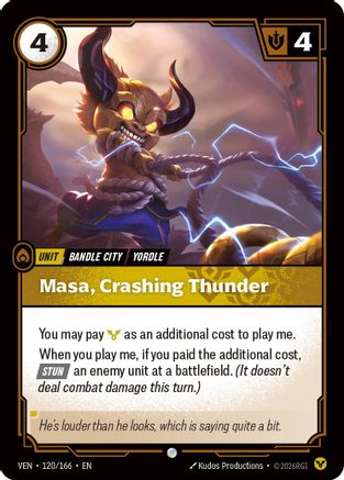 Masa, Crashing Thunder (120/166) - Vendetta | Grognard Games