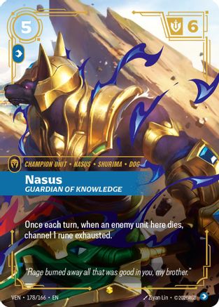 Nasus - Guardian of Knowledge (Overnumbered) (178/166) - Vendetta Foil | Grognard Games
