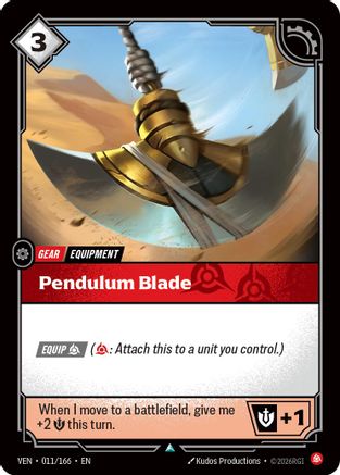 Pendulum Blade (011/166) - Vendetta | Grognard Games