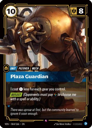 Plaza Guardian (064/166) - Vendetta Foil | Grognard Games
