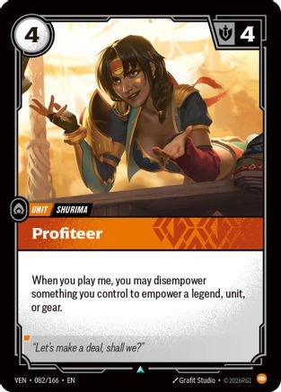 Profiteer (082/166) - Vendetta | Grognard Games