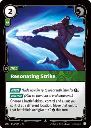 Resonating Strike (034/166) - Vendetta | Grognard Games